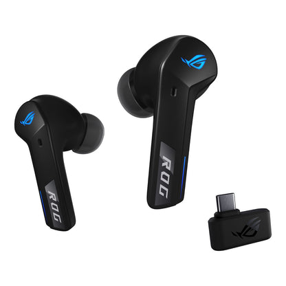 ASUS ROG Cetra True Wireless SpeedNova – Écouteurs Gaming Sans Fil Bluetooth & 2,4 GHz – ANC – 24 bits/96 kHz – Noir – Neufs