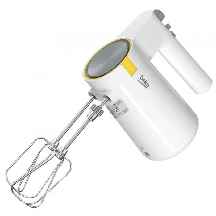 Beko HMM62444W – Batteur Électrique avec Bol Rotatif 3 L – 425 W – 5 Vitesses + Turbo – Blanc – Neuf