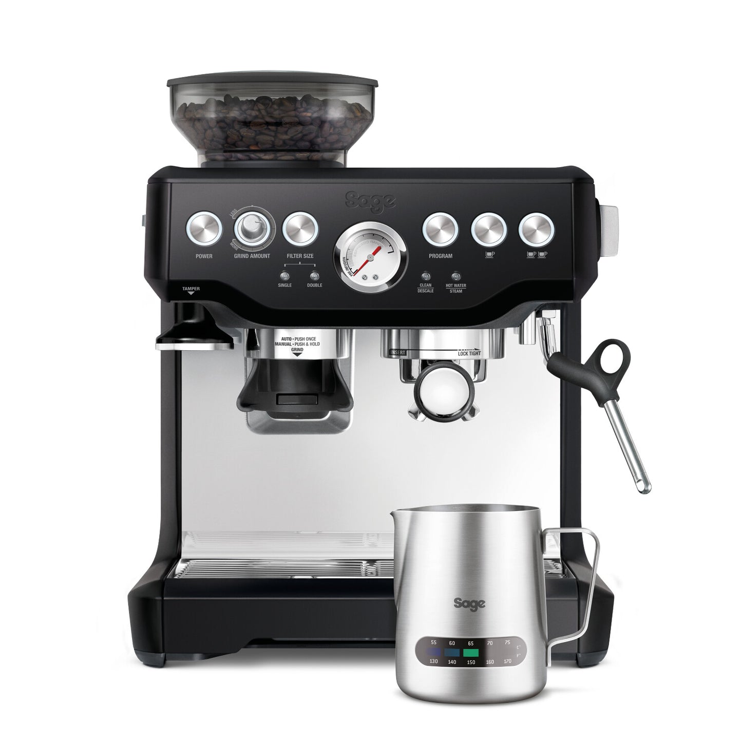 Sage The Barista Express SES870BKS Machine Expresso à Grains Noir & Argent