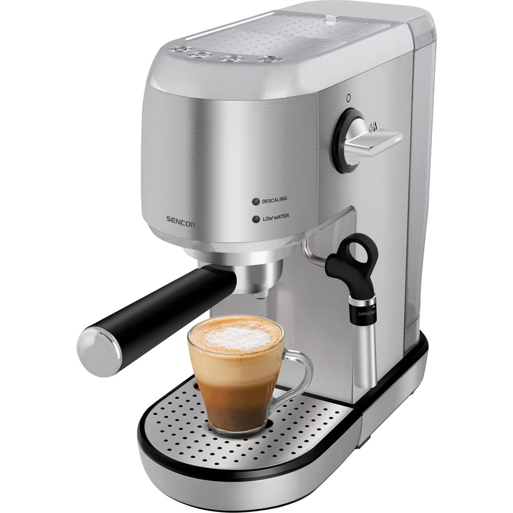 SENCOR SES 4900SS – Machine Expresso 20 Bars 1400 W – Buse Vapeur – Thermoblock – Inox – Neuve