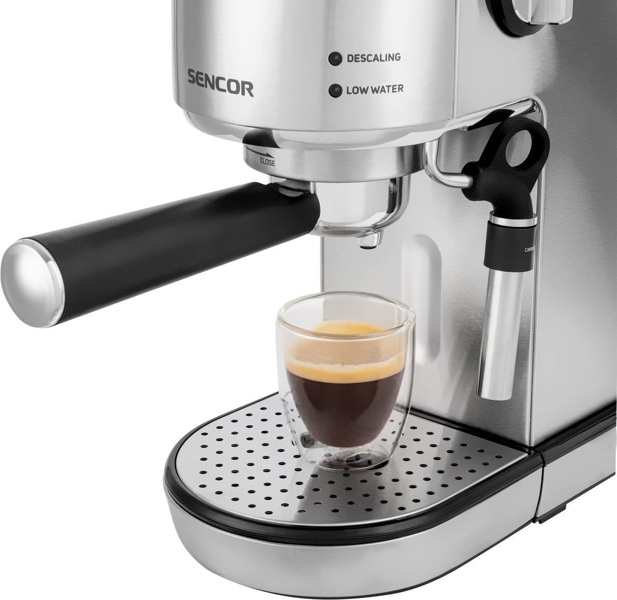 SENCOR SES 4900SS – Machine Expresso 20 Bars 1400 W – Buse Vapeur – Thermoblock – Inox – Neuve