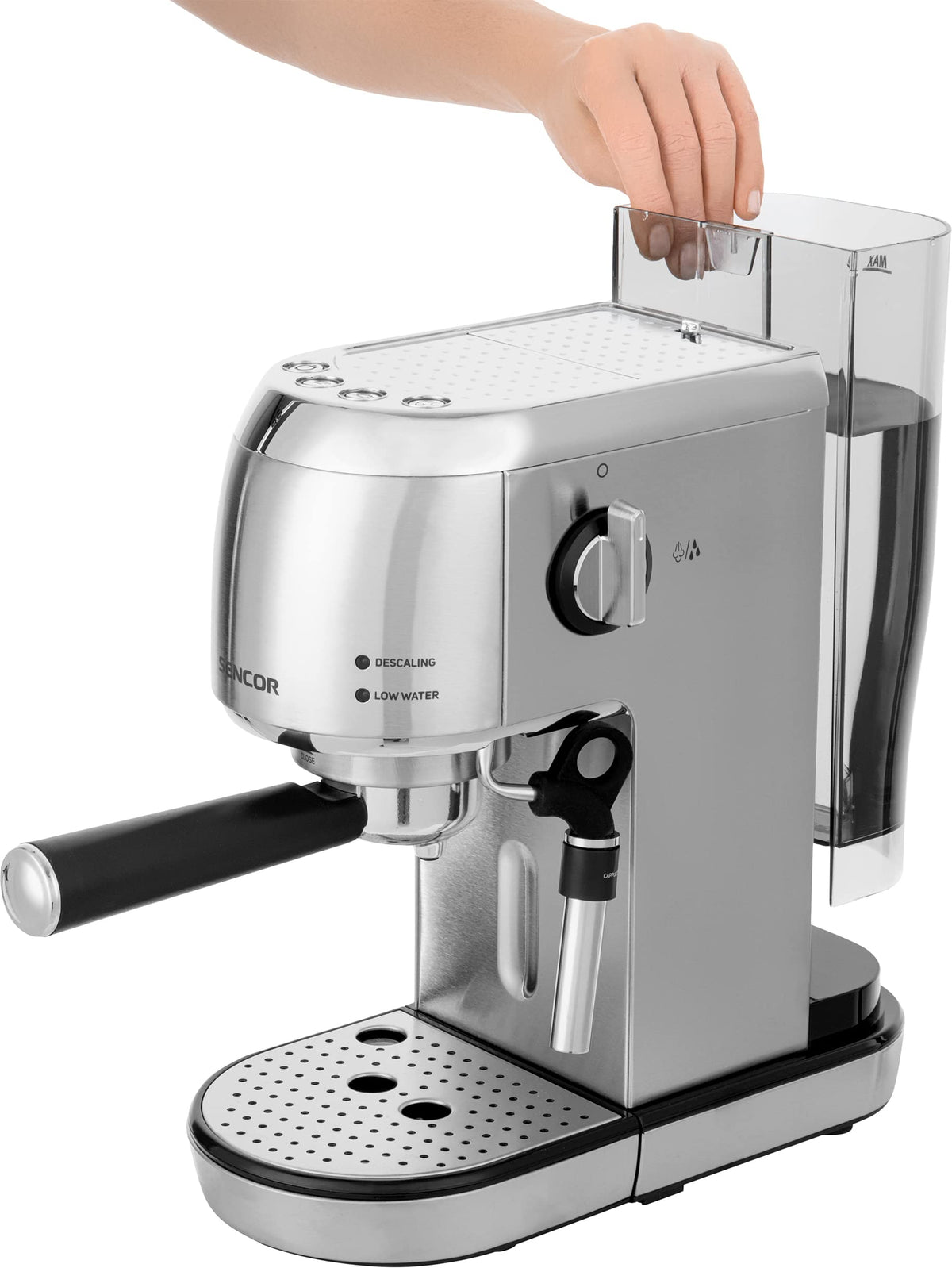 SENCOR SES 4900SS – Machine Expresso 20 Bars 1400 W – Buse Vapeur – Thermoblock – Inox – Neuve