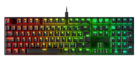 Oversteel KOVAR – Clavier Gaming Mécanique RGB AZERTY – Switches Outemu Red – Noir – Neuf
