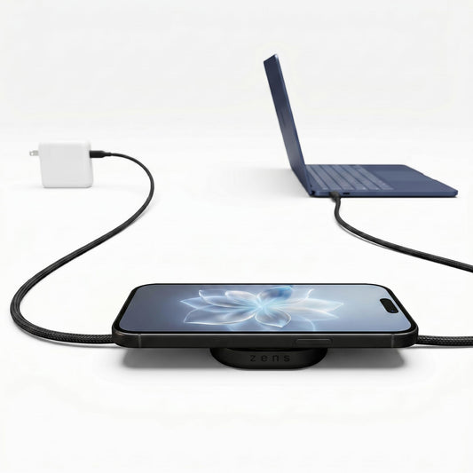 Zens Pro 2 Qi2 – Câble USB-C 140 W & Chargeur Sans Fil 15 W - Neuf