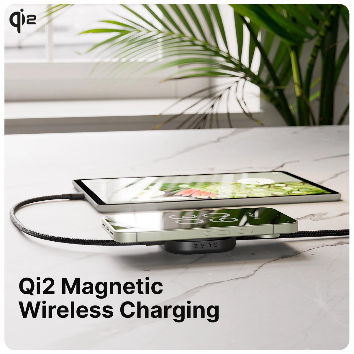 Zens Pro 2 Qi2 – Câble USB-C 140 W & Chargeur Sans Fil 15 W - Neuf
