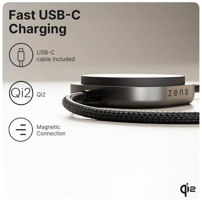 Zens Pro 2 Qi2 – Câble USB-C 140 W & Chargeur Sans Fil 15 W - Neuf