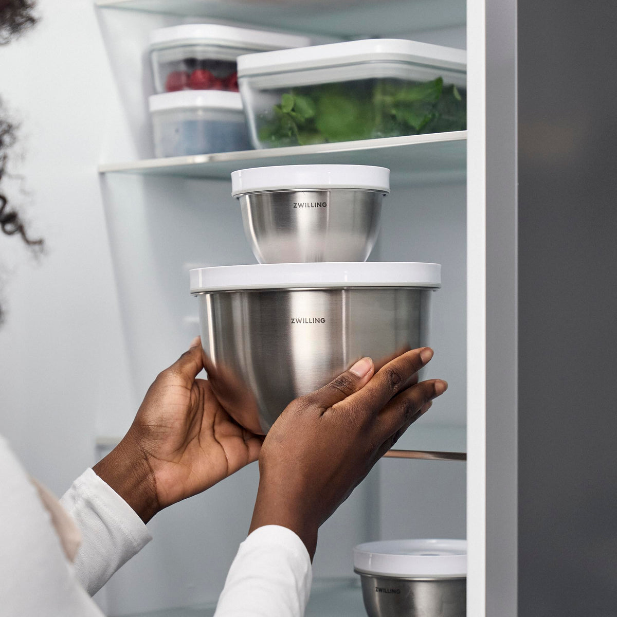 ZWILLING Fresh & Save BOWLS – Set 3 Bols Sous Vide Inox S/M/L avec Couvercles – Neuf